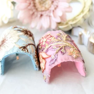 爽やかインド刺繍リボン