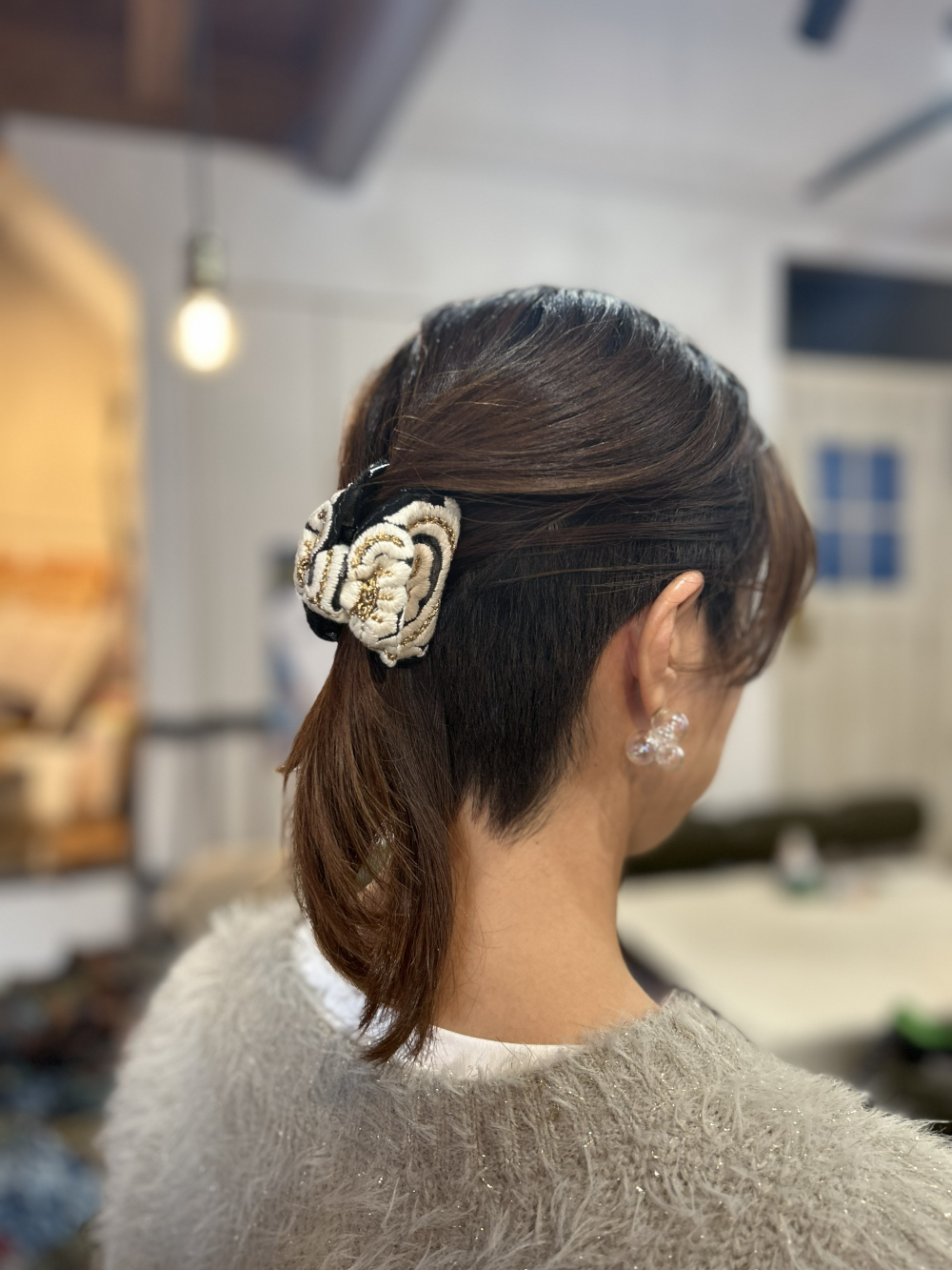 インド刺繍バンスクリップ